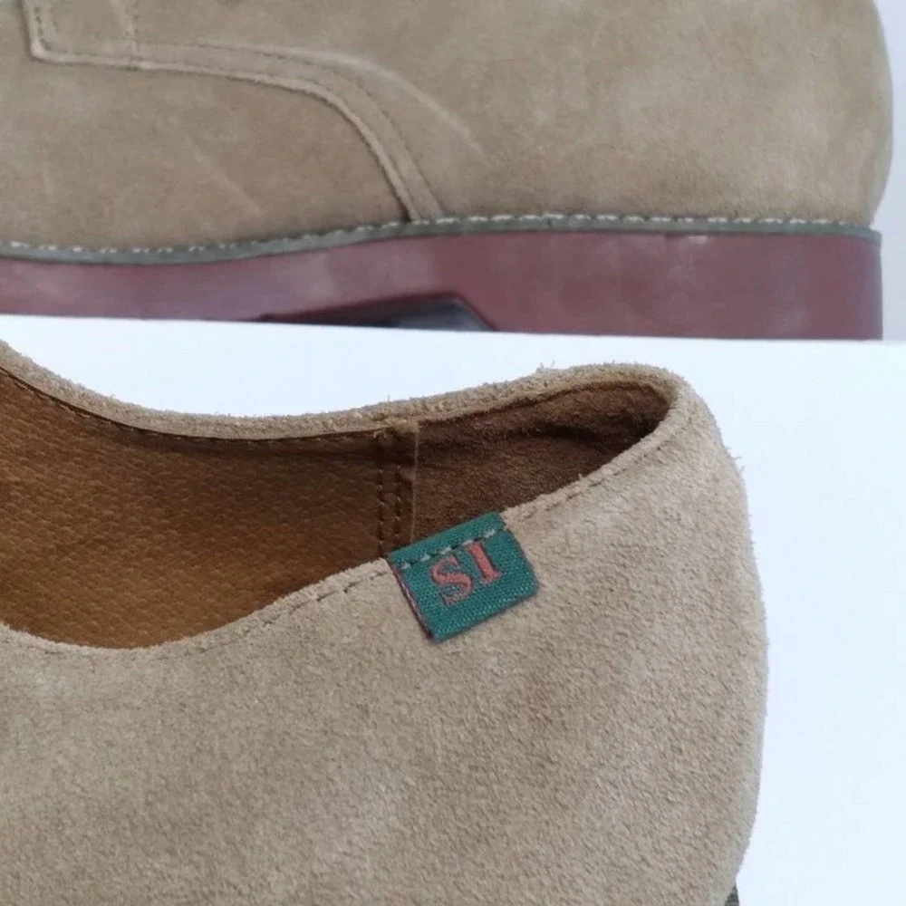 School Issue Classic Suede Oxford Shoes Size 7.5 Wide